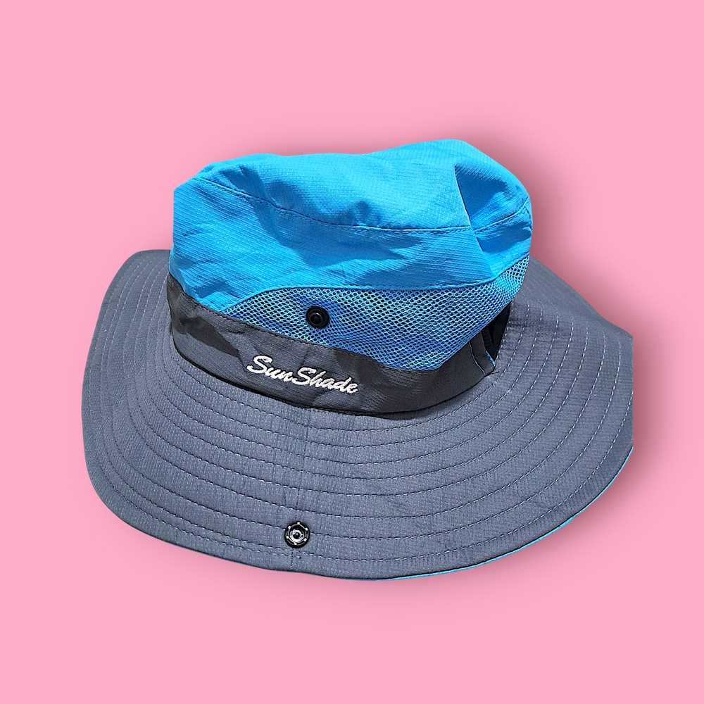 SunShade Two-Tone Wide Brim Sun Hat